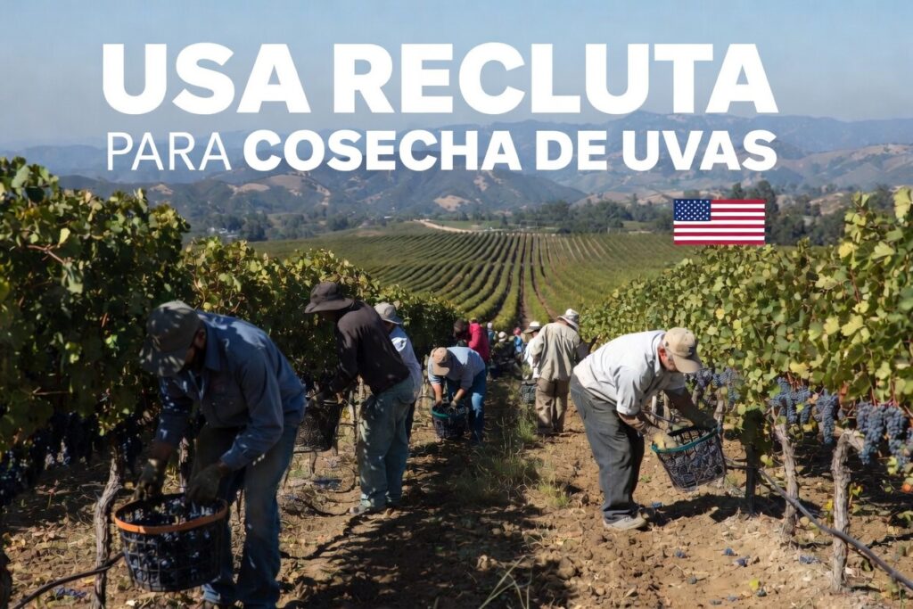 USA recluta para cosecha de uvas